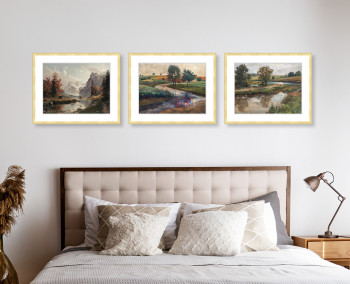 Peaceful countryside scene