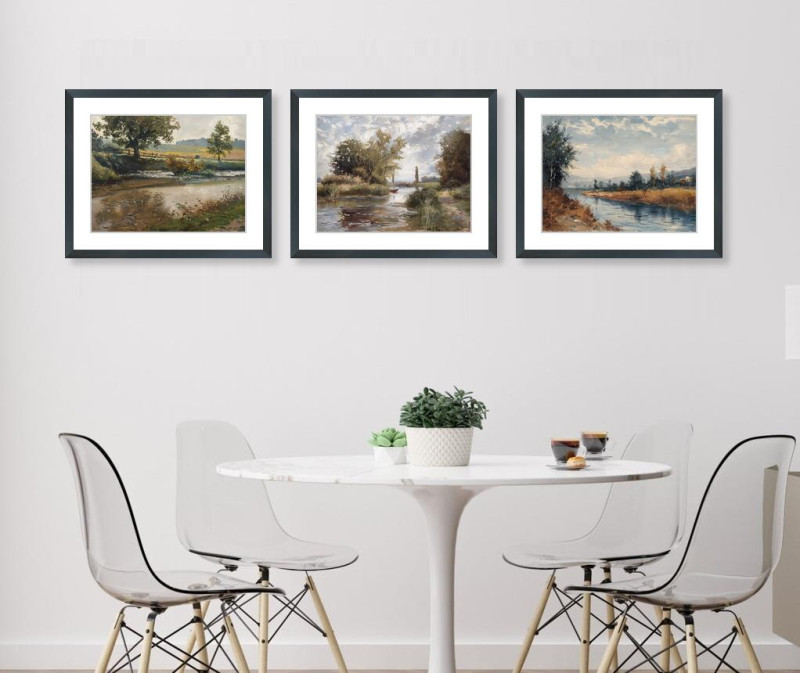 Countryside landscape - Set of three