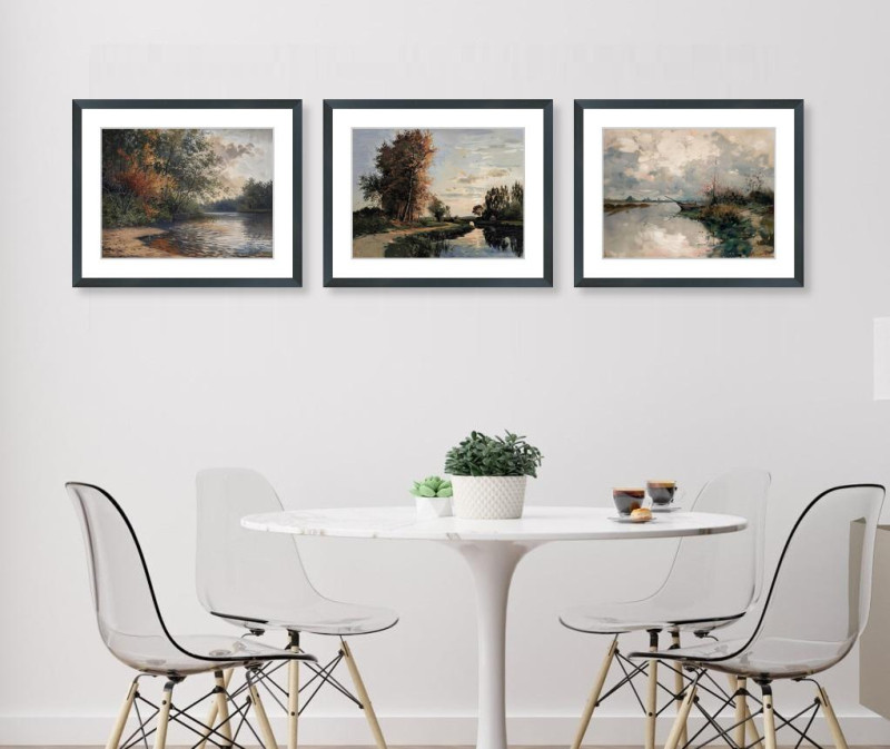 Country Stream - Set of three