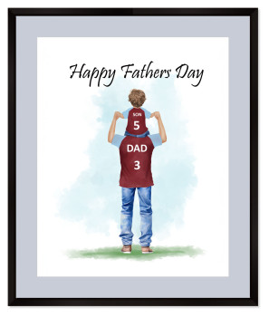 Personalised Father's Day Gift - Football Father & Son