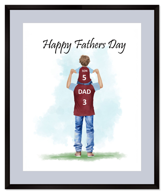 Personalised Father's Day Gift - Football Father & Son