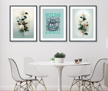 Best DAD in Galaxy - Father's Day Gift, Abstract Boho Style