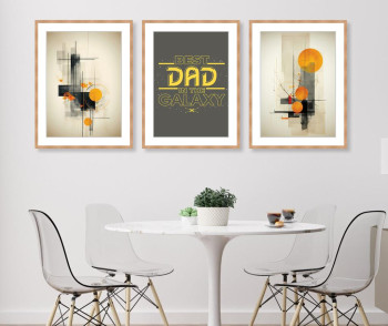 Custom gift for DAD, Abstract Boho print