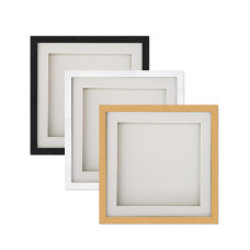 Boxed Frame - Oak frame with white mount - Normal