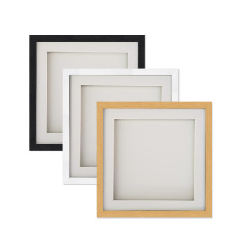 Boxed Frame - Oak frame with white mount